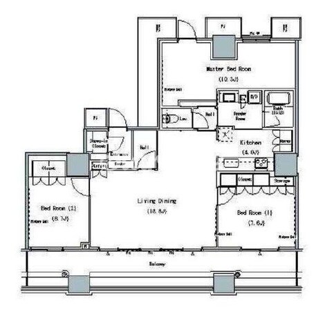 THE TOKYO TOWERS MID TOWERの物件間取画像
